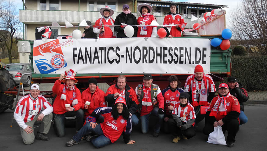 Fanatics Nordhessen Gruppenfoto Rosenmontag 2012